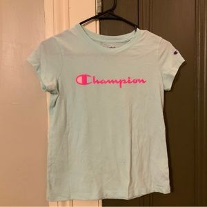 Champion light blue shirt